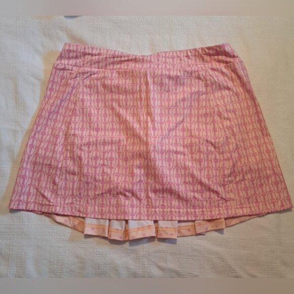 Turtles & Tees girls size XL polo shirt & skirt with modesty shorts pink & peach - Picture 2 of 10